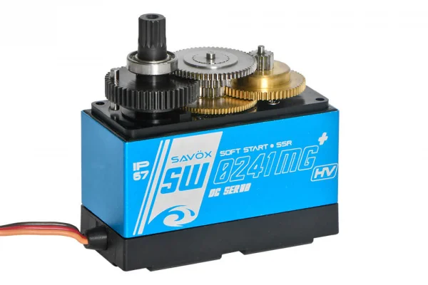 Savox SW0241MG+ Jumbo Waterproof High Voltage Servo - 40KG - 0.17s — image 3 of 6
