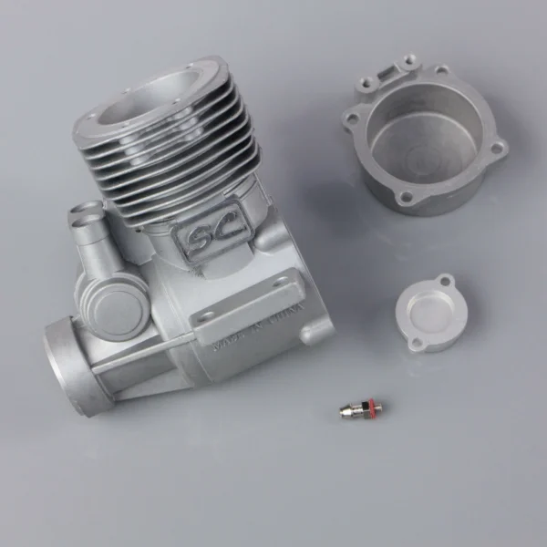 SC Crankcase and back plate, cam cover (for SC70FS)