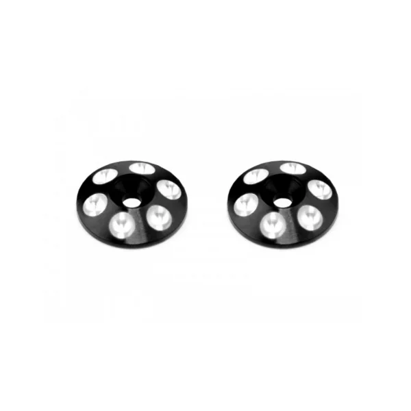 Alloy Rear Wing Shims - Black - 2pcs