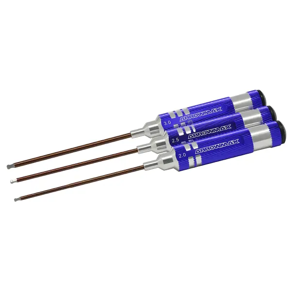 Ball Driver Hex Wrench Set 2.0 2.5 & 3.0 x 120mm