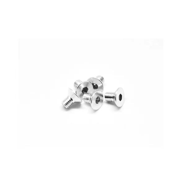 Aluminium Countersunk Hex Head Screw - M3 x 5 Silver (5)