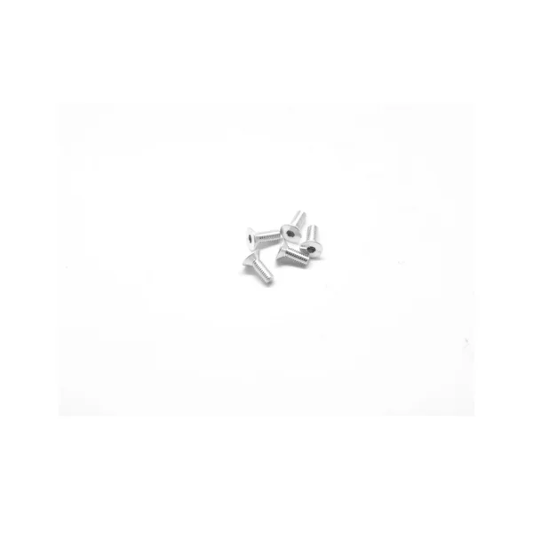 Aluminium Countersunk Hex Head Screw - M3 x 8 Silver (5)