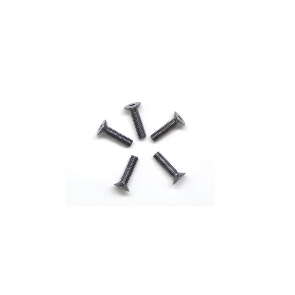 Aluminium Countersunk Hex Head Screw - M3 x 12 Gray (5)