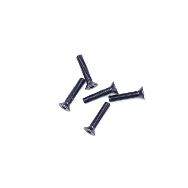 Aluminium Countersunk Hex Head Screw - M3 x 15 Gray (5)