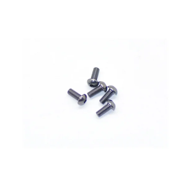Aluminium Button Hex Head Screw - M2.5 x 6 Gray (5)