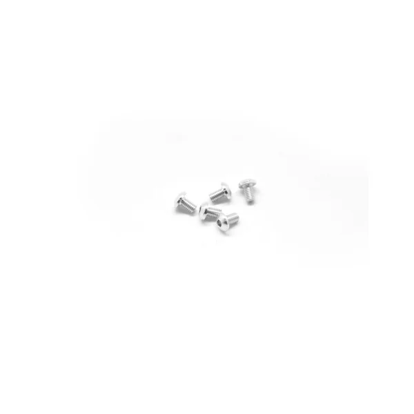Aluminium Button Hex Head Screw - M3 x 5 Silver (5)