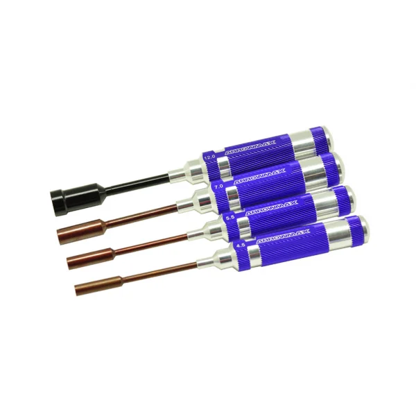 Nut Driver Set 4.5; 5.5. 7.0 & 12.0 x 100mm - 4pcs