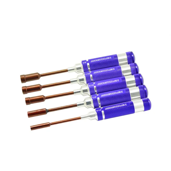 Nut Driver Set 3/16; 1/4; 5/16; 11/32 & 3/8 x 100m