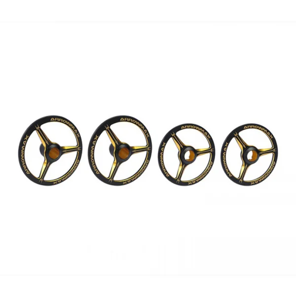Aluminium Set Up Wheel for 1:8 O/Rd-Black Golden