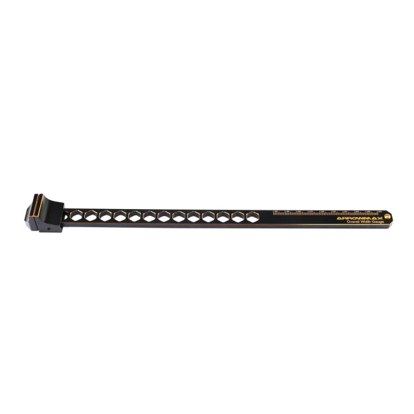 Width Measeuring Tool 1:8-1:10 Black Golden
