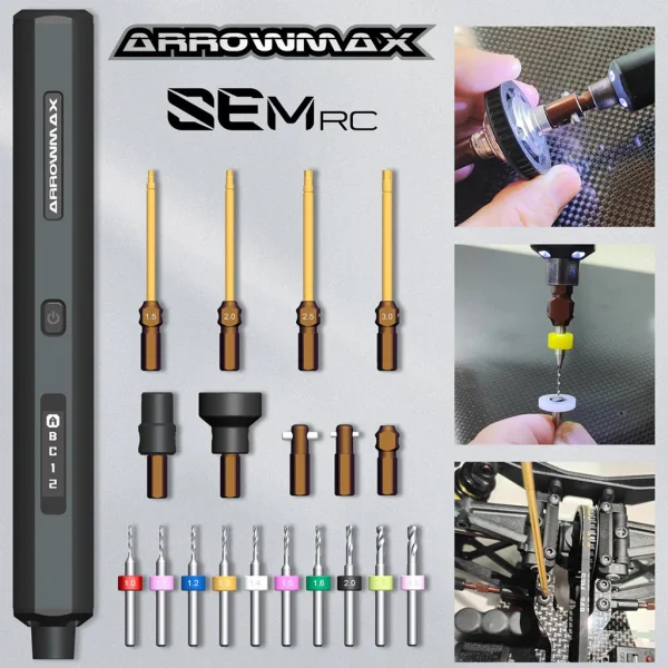 Arrowmax SEM Diff Checker & Electric Screwdriver - Black
