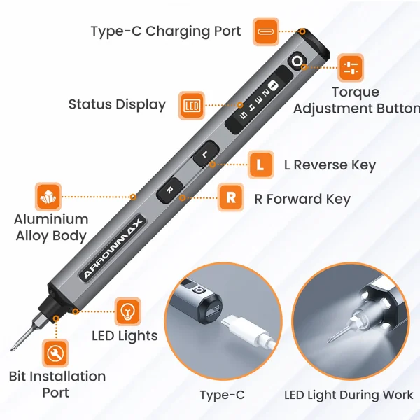 SES Electric Screwdriver 72 in 1 - Space Gray Case