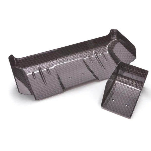 AEROX 1:10 Wide Rear Wing - 1mm Carbon Fibre Effect (2 part)