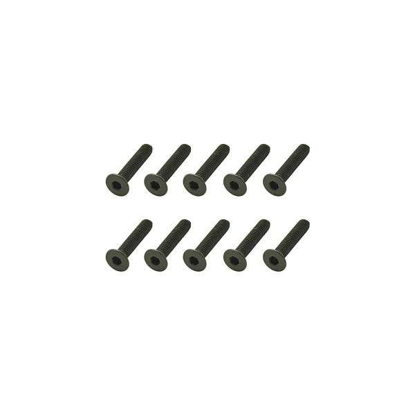 Steel Countersunk Hex Screws M3 x 15 (10)