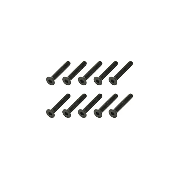 Steel Countersunk Hex Screws M3 x 20 (10)