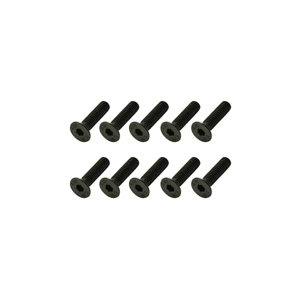 Steel Countersunk Hex Screws M4 x 16 (10)