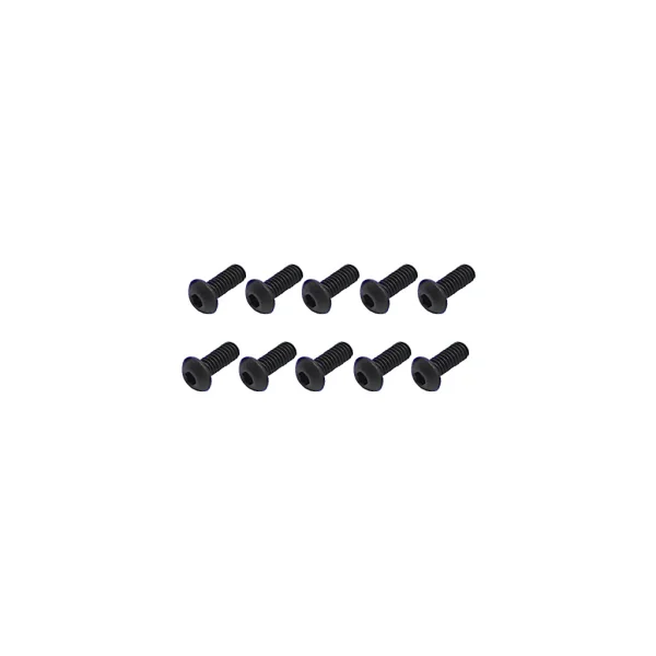 Steel Button Head Hex Screws M2.5 x 6 (10)