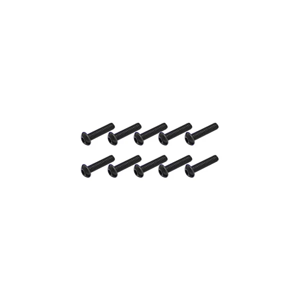 Steel Button Head Hex Screws M2.5 x 10 (10)