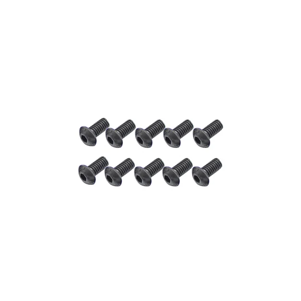 Steel Button Head Hex Screws M4 x 8 (10)