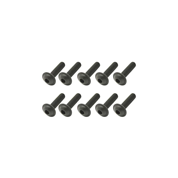 Steel Fl Caphead Hex Screws M3 x 12 (10)