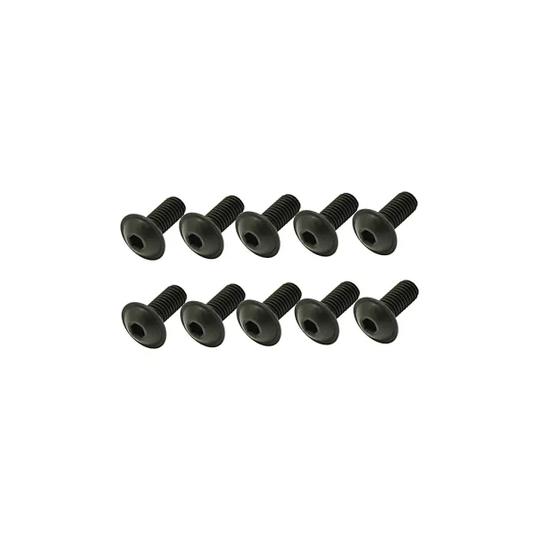 Steel Fl Caphead Hex Screws M5 x 12 (10)