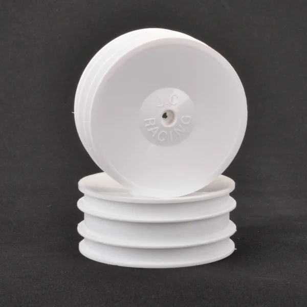 JConcepts 2.2 Dish Front White Wheels - CAT XLS - 8mm Castle Fitting (2)