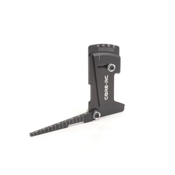 Core RC Alloy Camber-Ride Height Gauge - Black