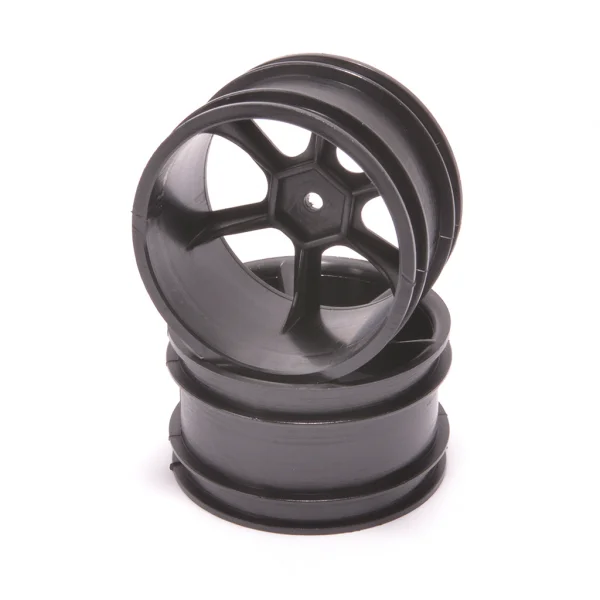 JC 6 Spoke 2.2 Rear Black Wheel CAT/Coug 2K (2)