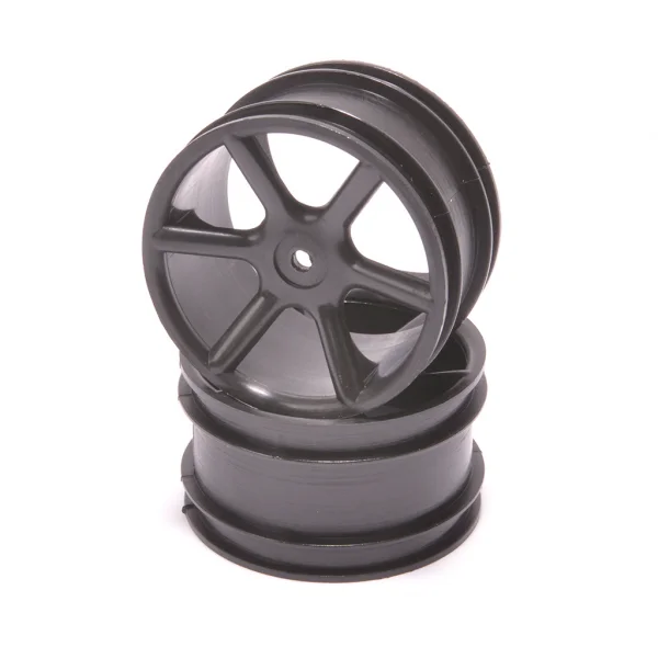 JC 6 Spoke 2.2 Rear Black Wheel CAT/Coug 2K (2)