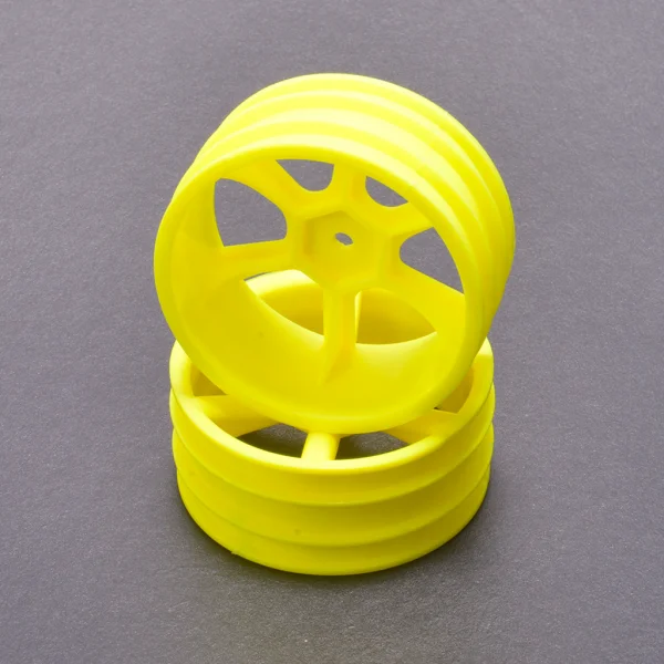 JC 6 Spoke 2.2 4WD Front Yellow Wheel CAT 2K (2)