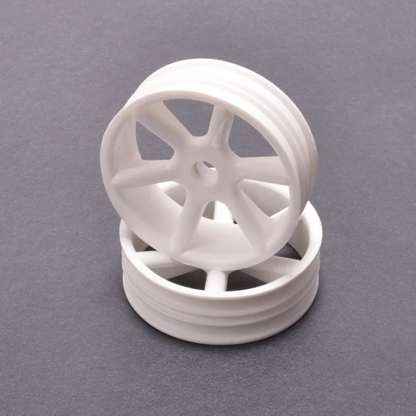 JC 6 Spoke 2.2 2WD Front White Wheel Cougar 2K (2)