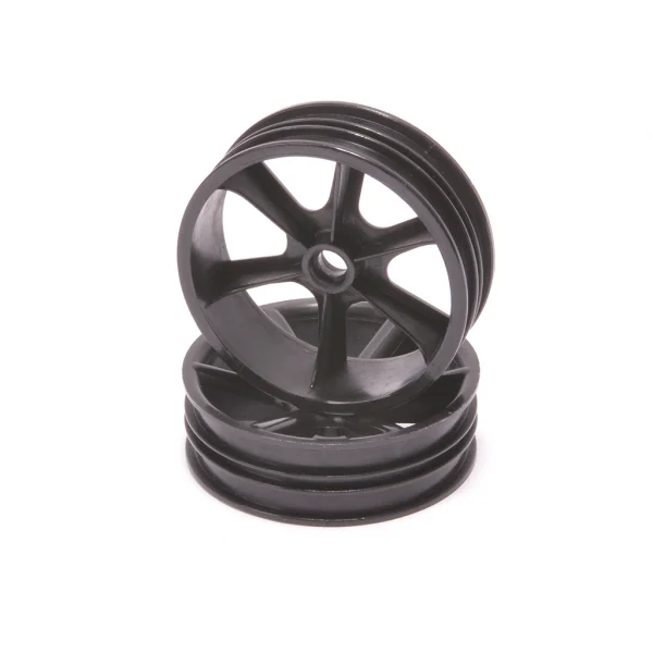 JC 6 Spoke 2.2 2WD Front Black Wheel Cougar 2K (2)