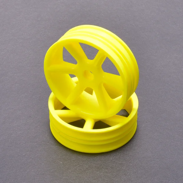 JC 6 Spoke 2.2 2WD Front Yellow Wheel Cougar 2K (2)