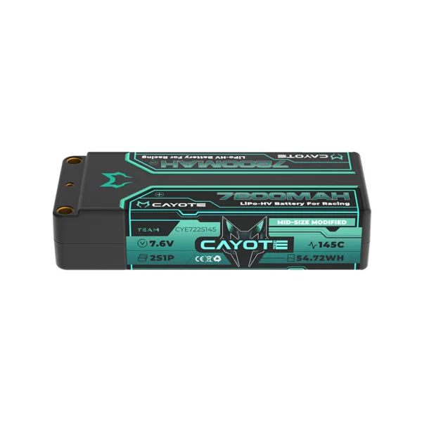 CAYOTE LiPo 7200mAh HV Mid 7.6V 25mm 251g