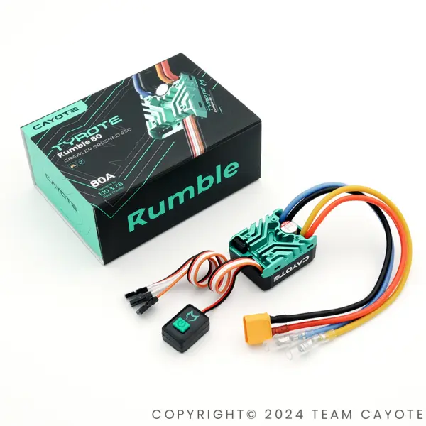 TYROTE Rumble 80 1:10 80A W/P Brushed Crawler ESC — image 4 of 4