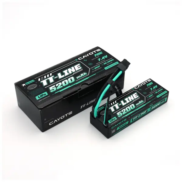 CAYOTE TT-LINE 70C 5200mAh 2S 7.4V Hardcase LiPo &mdash; image 2 of 5