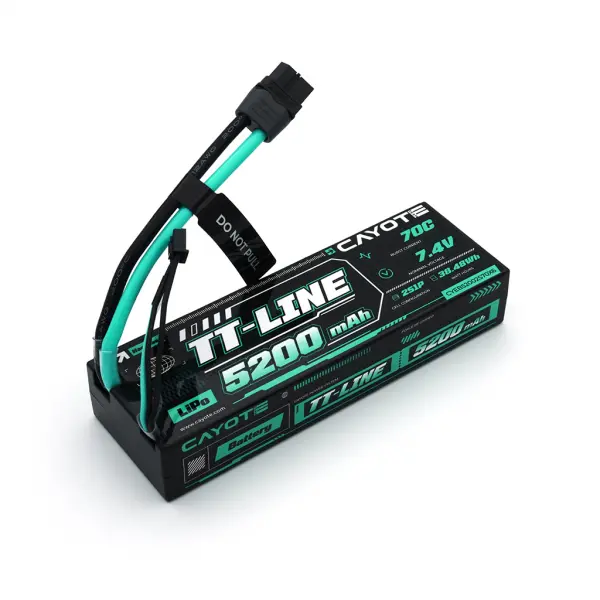 CAYOTE TT-LINE 70C 5200mAh 2S 7.4V Hardcase LiPo &mdash; image 3 of 5