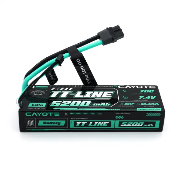 CAYOTE TT-LINE 70C 5200mAh 2S 7.4V Hardcase LiPo &mdash; image 5 of 5