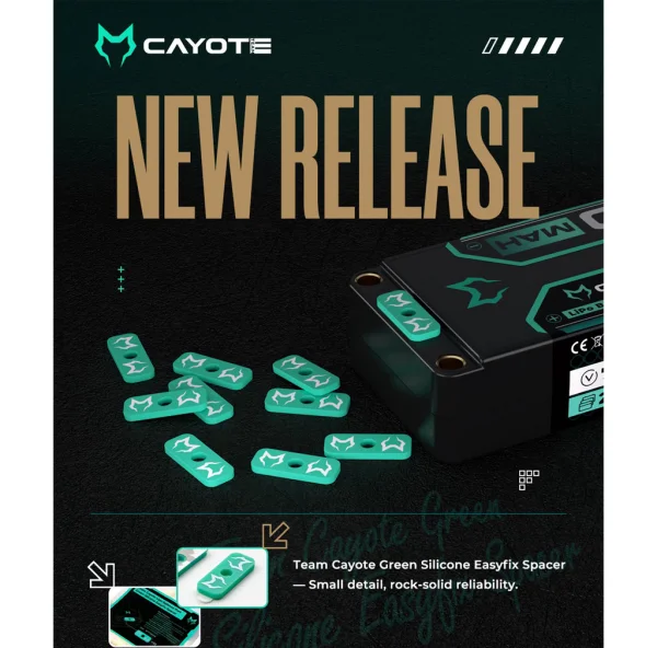 CAYOTE LiPo Balance Port Green Easyfix Spacer &mdash; image 2 of 2