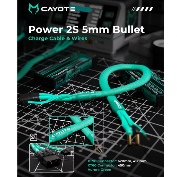 CAYOTE 2S Balance Charge Cable XT90/5mm 620mm