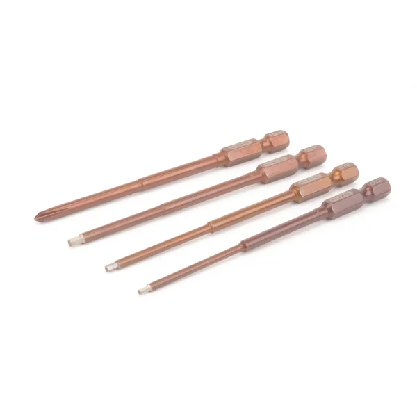 EDS Power Tool Tip Set 4 Pieces - Hex Driver 1:16, 5/64, 3/32 & Phillips Screwdriver 4