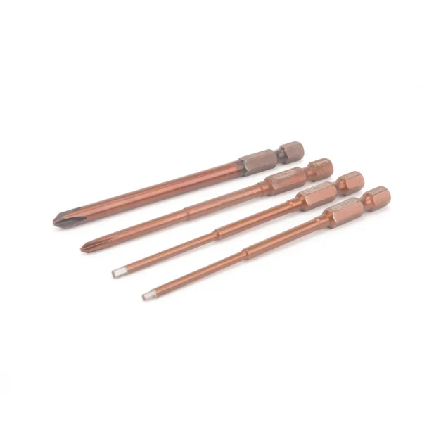 EDS Power Tool Tip Set 4 Pieces - Hex Driver 2.0 & 2.5mm + Phillips Screwdriver 4.0 &
