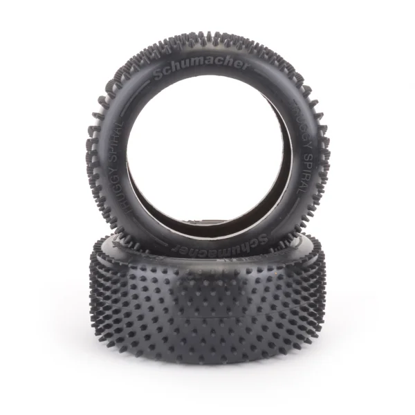 Schumacher 3.8 Truggy Spiral Tyre - Silver - 1 Pair