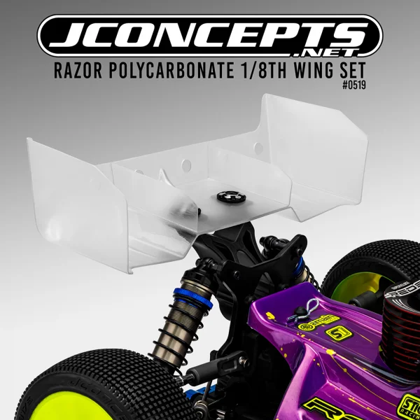 J Concepts Razor Polycarbonate 1:8 Wing Set - Untrimmed