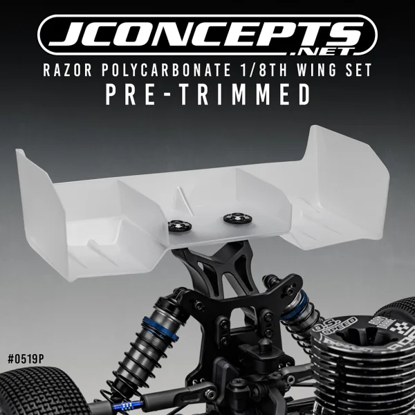 J Concepts Razor Polycarbonate 1:8 Wing Set Pre-Cut