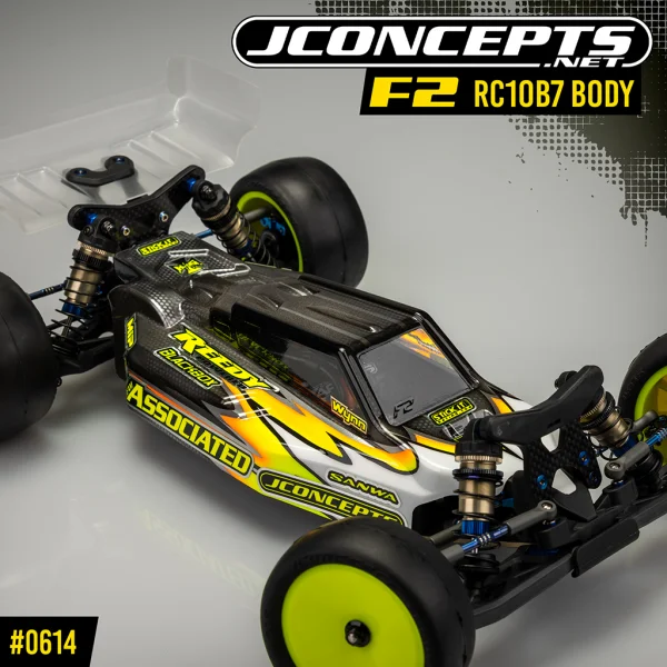 J Concepts F2 Clear Bodyshell and Wing - Associated B7
