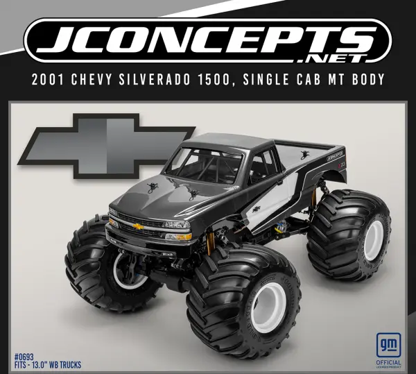 J Concepts 2001 Chevy Silverado 1500 MT body (Fits - 13 WB) &mdash; image 2 of 2