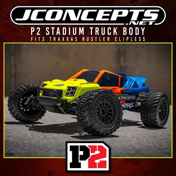 J Concepts P2 - Stadium Truck Body (Fits - Traxxas Rustler)