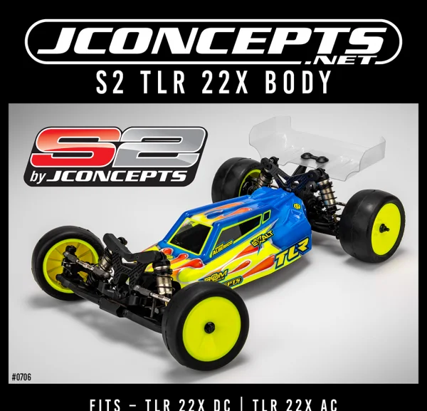 J Concepts S2 - TLR 22X Body w/ Carpet / Turf / Dirt Wing LW — image 2 of 2