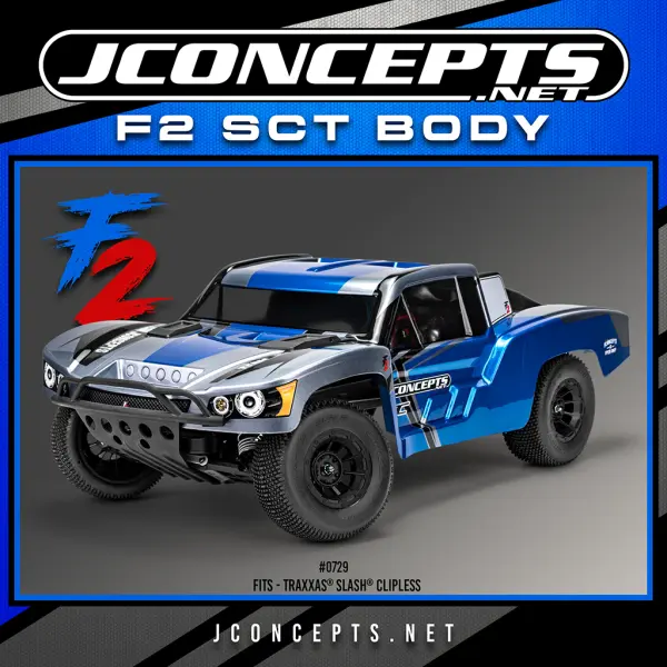 J Concepts F2 SCT Body Pre-Cut -Fits - Traxxas Slash Clipless — image 3 of 3